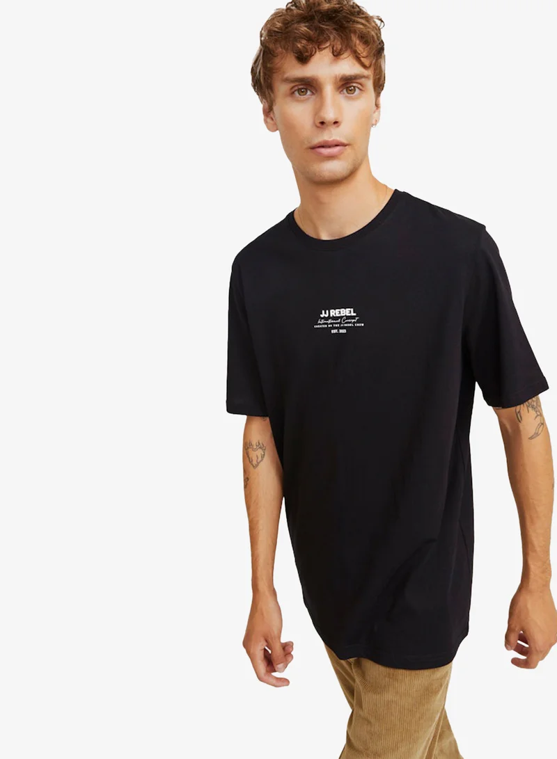 JJ Rebel  Graphic Print Crew Neck T-Shirt for Men | Best Price UAE